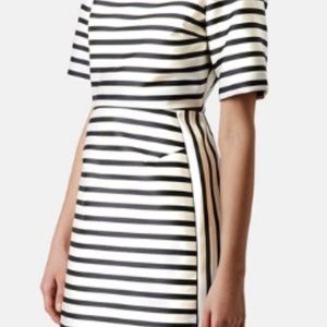 Topshop Blue White Stripe Dress